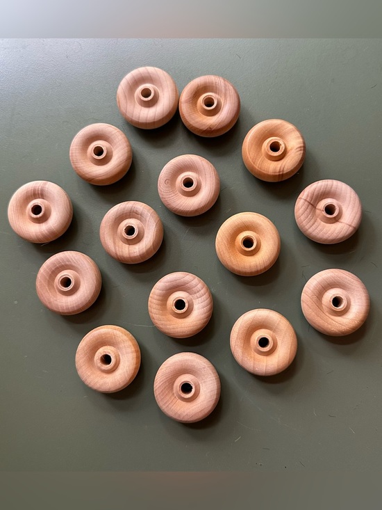 Handmade Other - Wooden wheel refrigerator magnets • Set of 15 • strong magnets